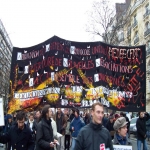 Manifestation de chmeurs et prcaires  Paris le 6 dcembre 2003 photo n26 
